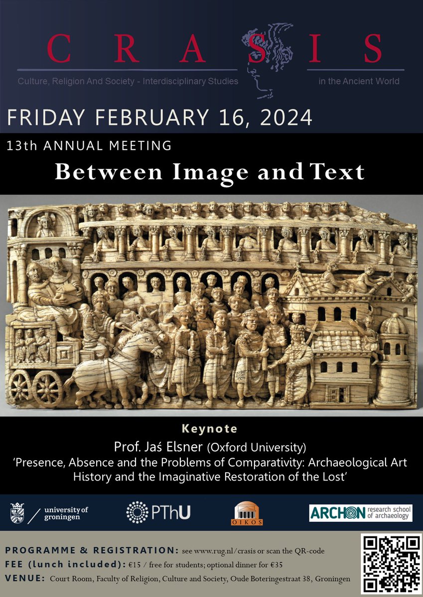 Registration is now open for the CRASIS Annual Meeting!

The AM will take place on February 16 in the Court Room, OBS38.

More information and the registration form on our website: rug.nl/research/centr…