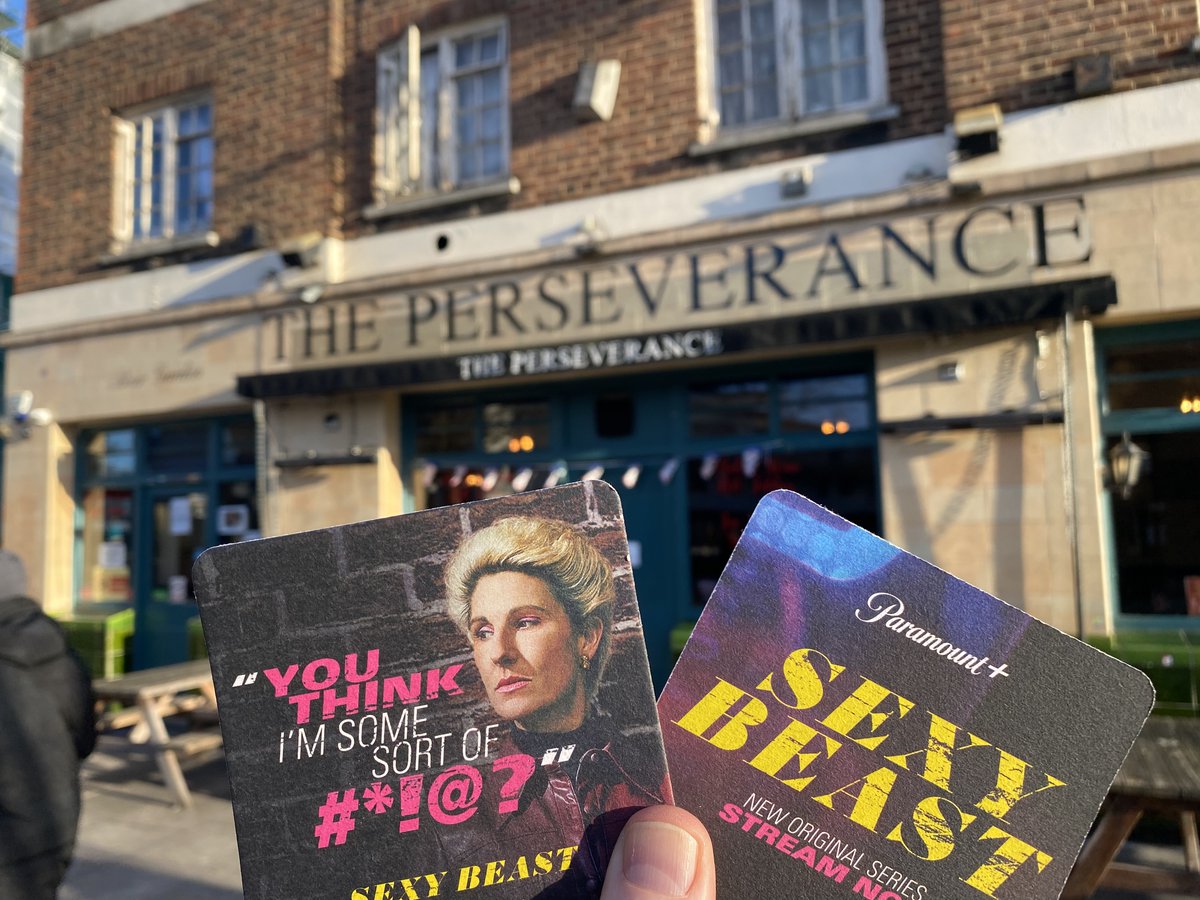 Credit to <a href="/WavemakerUK/">Wavemaker UK</a> and <a href="/kineticwwUK/">Kinetic UK</a>  that when it came to promoting the new <a href="/ParamountPlusUK/">Paramount+ UK & Ireland</a> Series #SexyBeast they thought of us. Not for our looks for our network of bars where the series is set. Making Media Tactical for Sexy Beast.