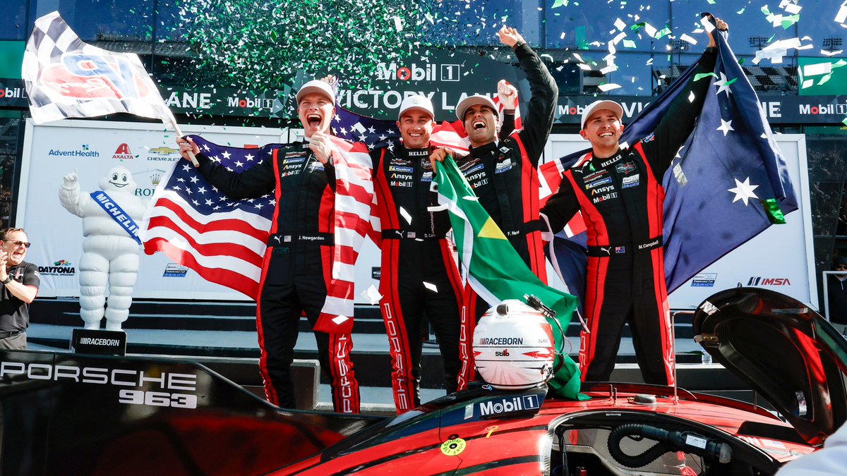 #IMSA - By winning the @IMSA 24 Hours of Daytona, #Porsche works drivers @FelipeNasr, @danecameron19 and @mattcampbell22_ as well as American @IndyCar star @josefnewgarden have extended #Porsche’s record number of #Daytona24 victories to 19 #PorschePenskeMotorsport