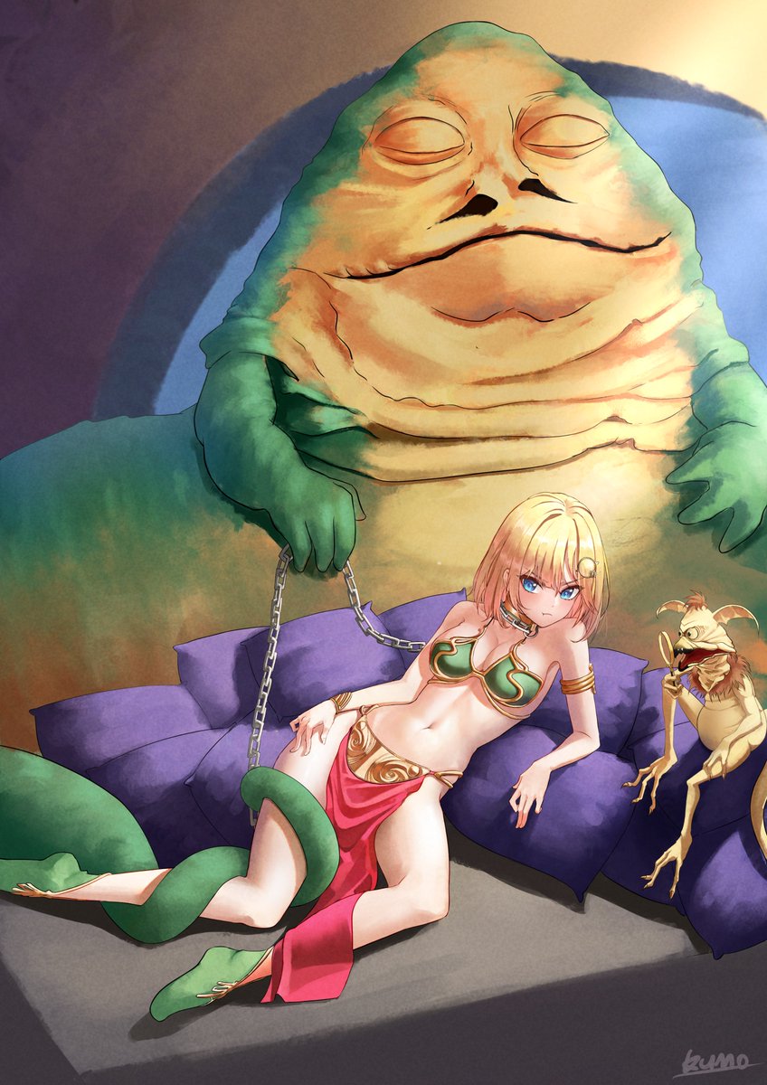 Kuraodo_0's tweet photo. Amelia in Slave Leia outfit ❤️💛👙
#ameliaRT #HololiveEN https://t.co/vdcRHIEdyU