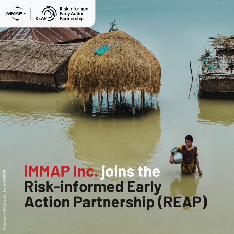 iMMAP_Inc's tweet photo. iMMAP Inc. has joined the REAP Partnership to advance climate risk awareness and disaster management.  
We are proud to work together towards a resilient future. 

Read more about the partnership here: https://t.co/5IiTtkqi3J

@EarlyActionREAP