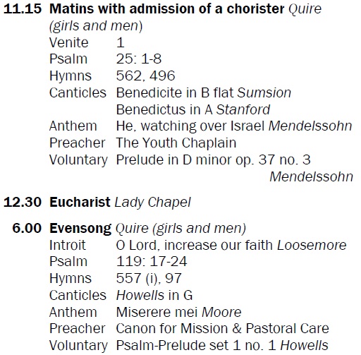 StACathChoirs's tweet photo. Today's choral services are sung by the Cathedral Girls Choir and include music by #HerbertSumsion #HerbertHowells and #PhilipMoore. All are welcome. https://t.co/Y7QXlmWLWw