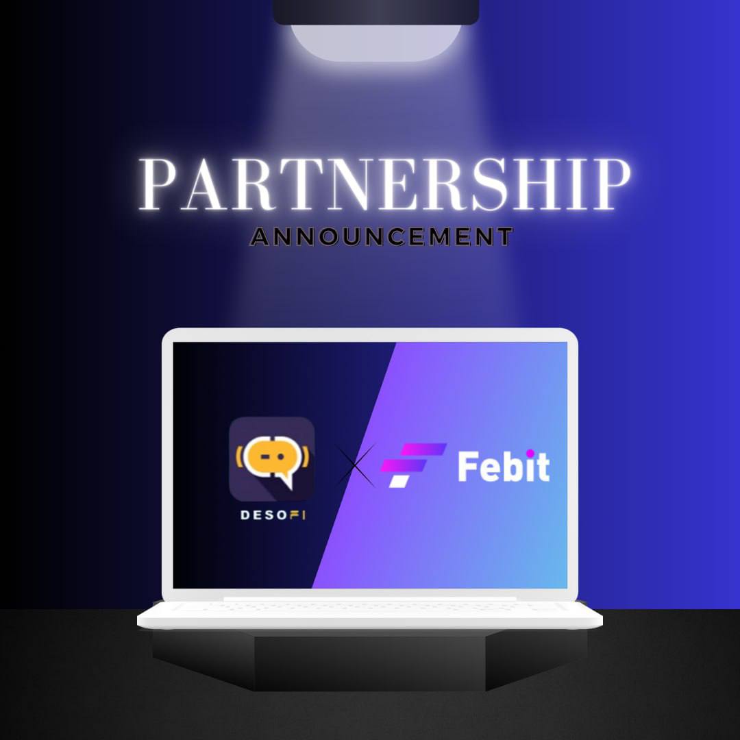 Desofi_official's tweet photo. Partnership Alert💫
Desofi is building new partnerships and extending its ecosystem.
We are pleased to declare a strategic alliance with #Febit.
Watch this space as Desofi and Febit collaborate to create and improve in Crypto.
#Innovation #Trading #CryptoCommunity #Desofi https://t.co/QyP74JMLgo