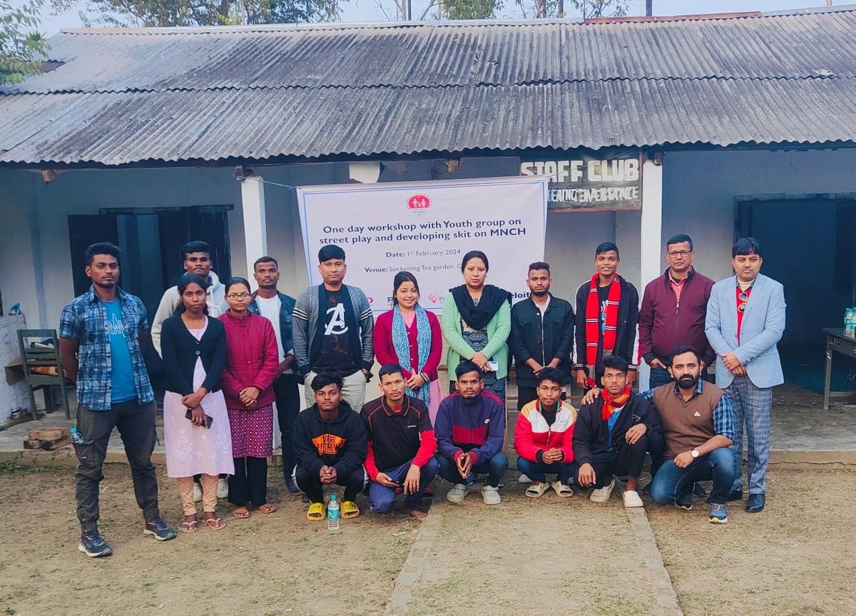 GolaghatNhm's tweet photo. Workshop organised under community process for the youth group Natun Diganta on Street play and Developing skit on MNCH by a professional theatre team Soturthi Hongom Shilpi Samaz totha Natya Gusthi at
Sockieting teagarden in coordination with @AssamSaksham 
@nhmassam @dcgolaghat https://t.co/sbpCRoqvX5