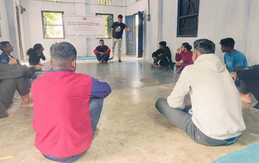 GolaghatNhm's tweet photo. Workshop organised under community process for the youth group Natun Diganta on Street play and Developing skit on MNCH by a professional theatre team Soturthi Hongom Shilpi Samaz totha Natya Gusthi at
Sockieting teagarden in coordination with @AssamSaksham 
@nhmassam @dcgolaghat https://t.co/sbpCRoqvX5