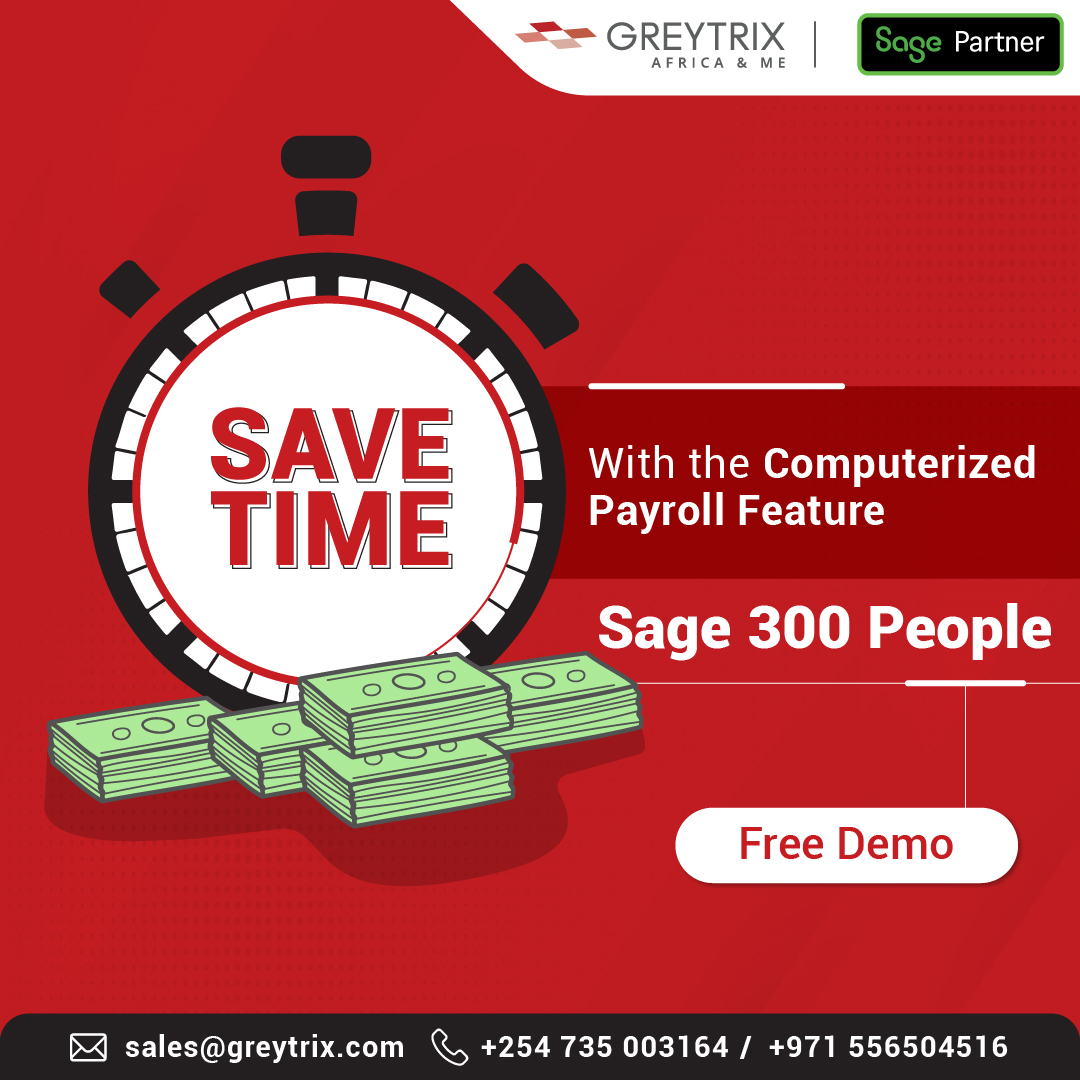 GreytrixAfrica's tweet photo. Revolutionize your business with #Sage300People. Automate your employee management to save time and improve efficiency.
Know More - https://t.co/H5XMBg5TpM
#HRMS #HRManagement #HR #GreytrixAME #HRMSAutomation #SageSolutions #Payroll https://t.co/084uy4wUnk