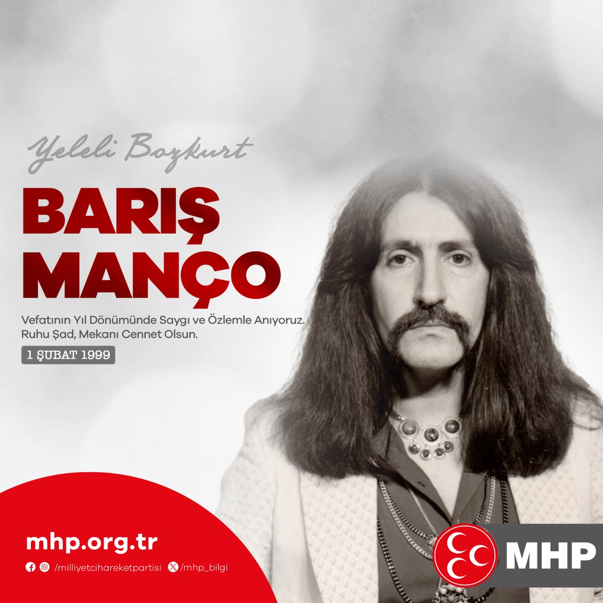 Vefatının Yıl Dönümünde #BarışManço'yu Saygı ve Özlemle Anıyoruz.
Ruhu Şad, Mekanı Cennet Olsun.