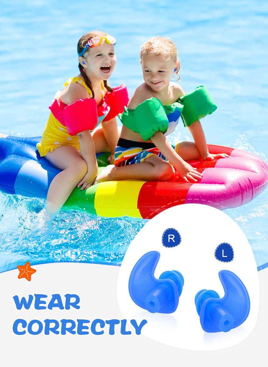 HearprotekE's tweet photo. 👂🏼 Aquaproof Plus Kids: Soft silicone ear plugs for your little swimmers! 🏊‍♂️ Triple-sealed, comfy &amp; safe. 🌈 3 colors, washable, reusable. Cases + tattoos included! 🎁 #EarPlugs #KidsSafe #SwimPlaySleep https://t.co/knasDGHUo2