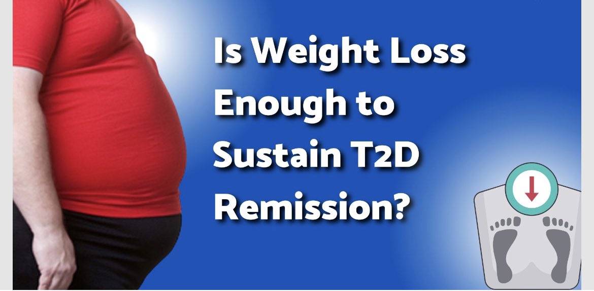 Gowda_Amit's tweet photo. Weight Loss Not Enough to Sustain Type 2 Diabetes Remission 
https://t.co/ddytBgGXPO https://t.co/gdQrAX7u6y