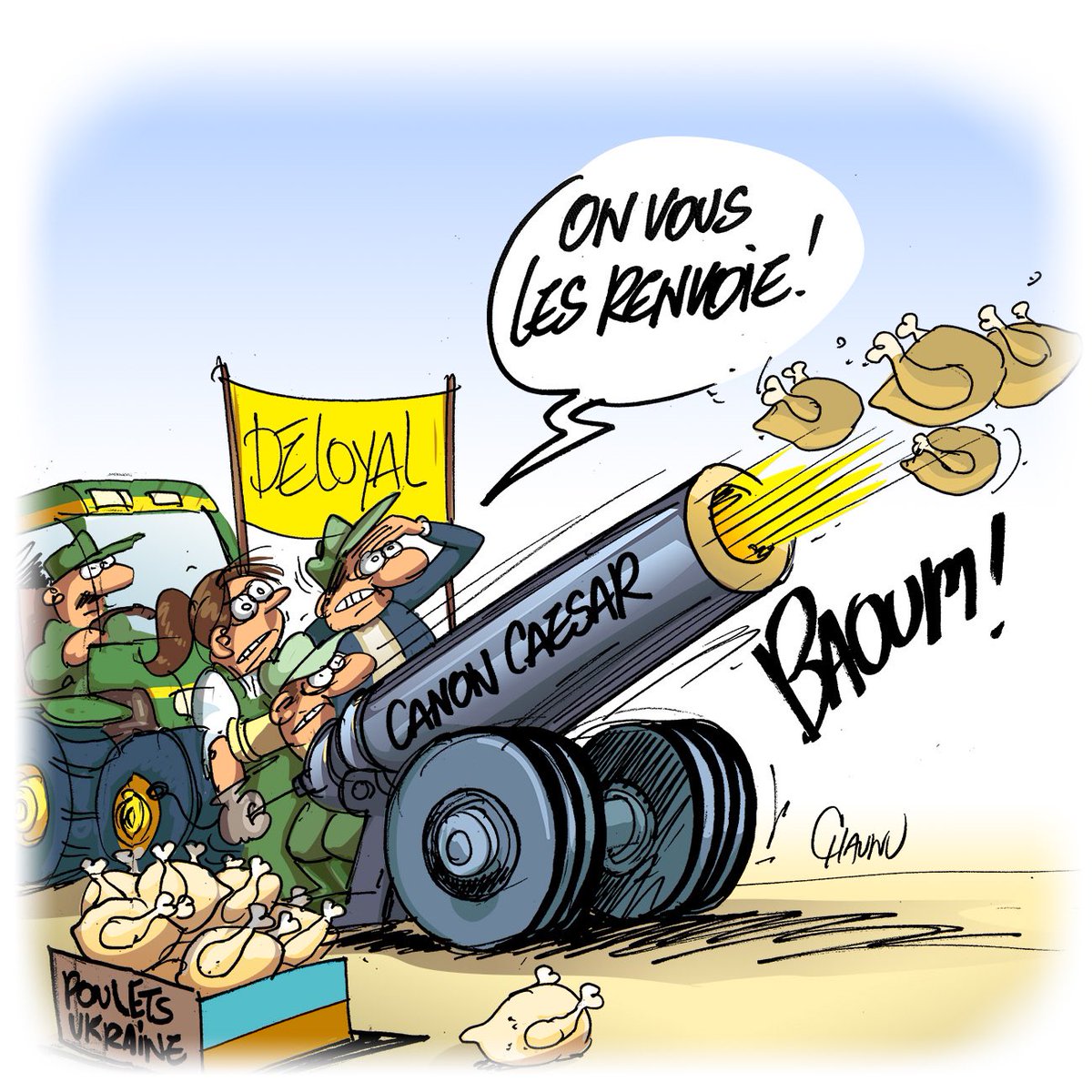 EmmanuelChaunu's tweet photo. ✏️ dessins du jour pour @ouestfrance @unionardennais #actu #agriculture #dessindepresse #europe https://t.co/ylM7pulRSa