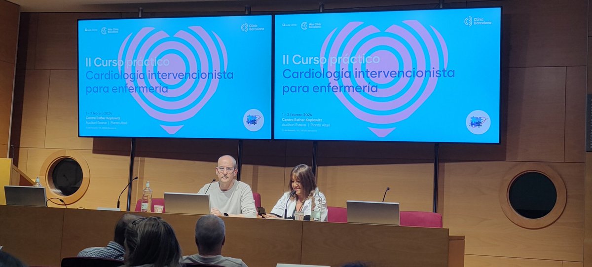 FJavierDelgado's tweet photo. Se inicia en estos momentos "II Curso práctico de Cardiología Intervencionista para Enfermería" @Hemocardio con @atari_bcn @MontseVentura #MuchasGanas. Gracias @atari_bcn y al @hospitalclinic por hacerlo posible. @enferhemo @AEEC_enfcardio https://t.co/kjoye8YVgO