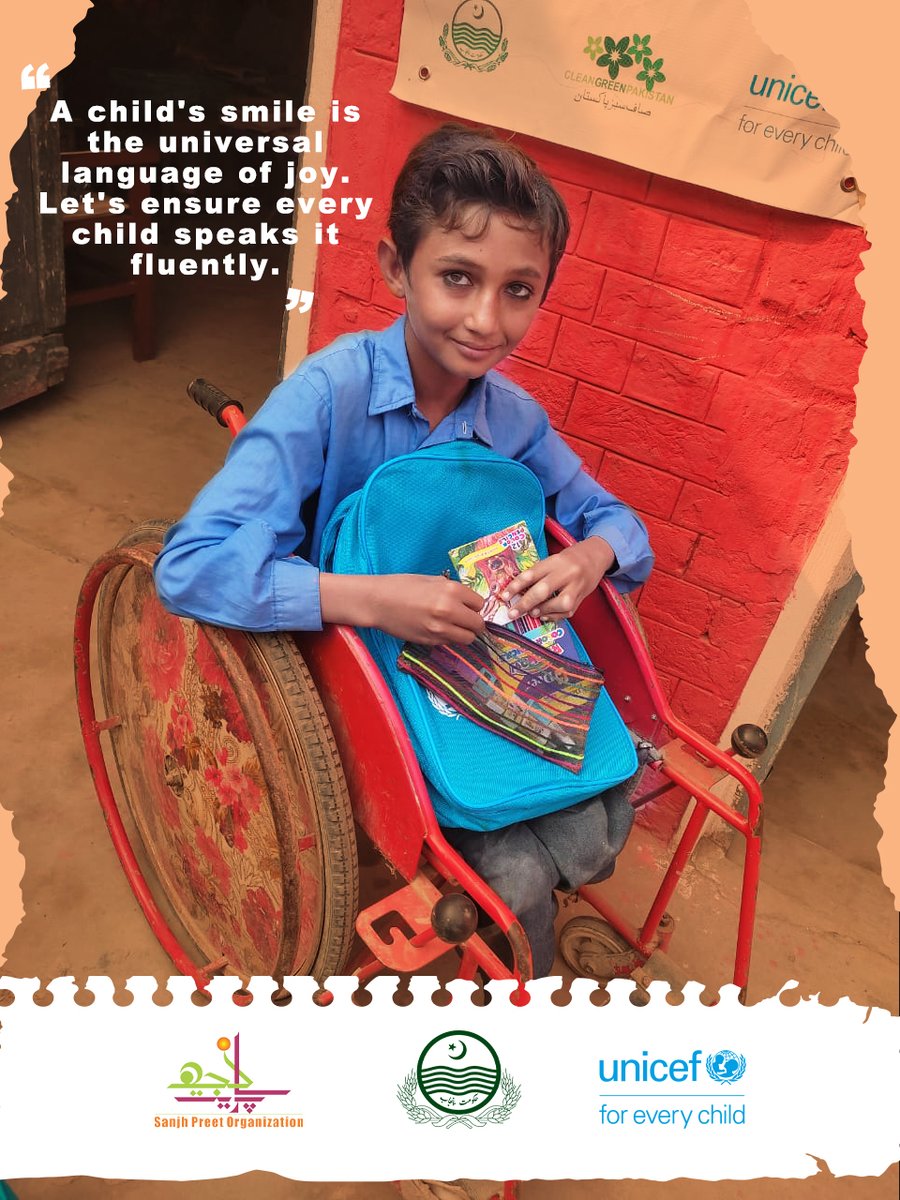 sanjhpreetorg's tweet photo. Empowering Every Child: Breaking barriers, embracing abilities! ๐ซโจ
@Sanjhpreetorg is championing inclusivity for children with disabilities. Together, let's create a world where every child has the opportunity to shine. ๐
#InclusivityForAll #UNICEF #sanjhpreet https://t.co/DeR2cYbpKT