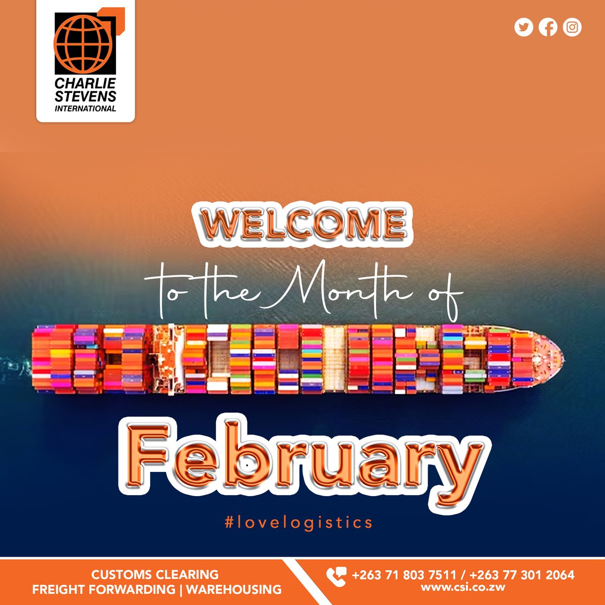 Welcome to the month of February.

#logistics #lovelogistics #newmonth