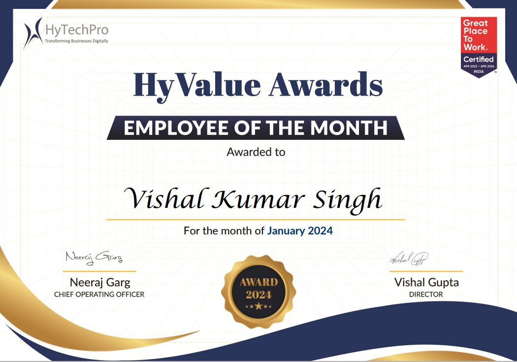 hytechpro's tweet photo. We are celebrating remarkable achievements at HyTechPro! Here are our top 3 #EmployeeOfTheMonth #winners 🏆

We extend our warmest wishes for their ongoing success and prosperity!

#HyTechPro #Excellence #Achivements #ValuableEmployees #EmployeeRecognition #Growth #HappyMoment https://t.co/enlVuwkHI9