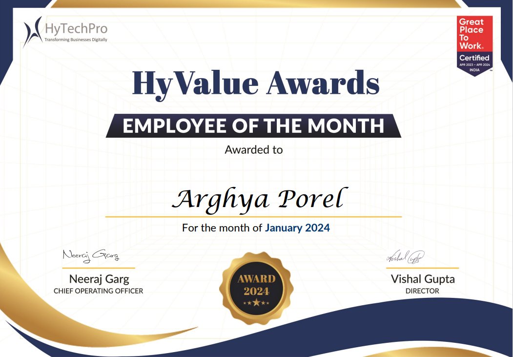 hytechpro's tweet photo. We are celebrating remarkable achievements at HyTechPro! Here are our top 3 #EmployeeOfTheMonth #winners 🏆

We extend our warmest wishes for their ongoing success and prosperity!

#HyTechPro #Excellence #Achivements #ValuableEmployees #EmployeeRecognition #Growth #HappyMoment https://t.co/enlVuwkHI9