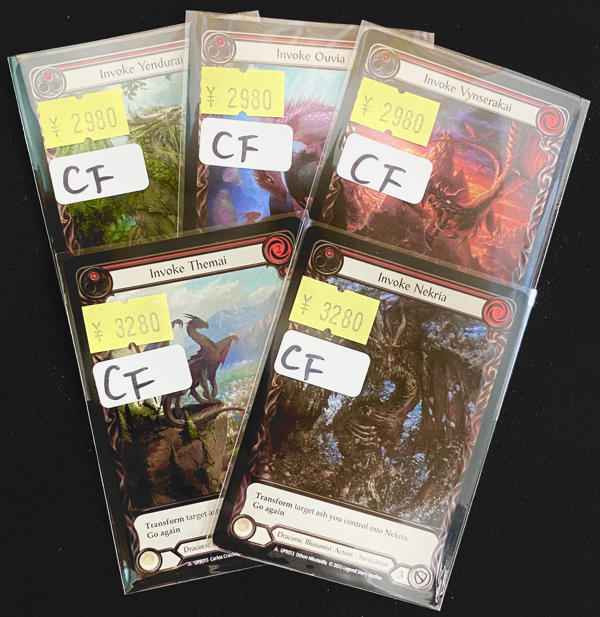 tcgsunrise's tweet photo. 【FaB】

🔥🔥19時販売開始の特価です🔥🔥

『Invoke』ColdFoil仕様のカードをご用意しました✨

新弾『Heavy Hitters』の予約販売やリポストキャンペーンも開催しております👊😎

公式通販店サイトやXを要チェック‼️✅👀

　　📢✨公式通販店はこちら✨📢
　　　　　https://t.co/VH30GJnNCC

#FaB https://t.co/e0ALoihiq8