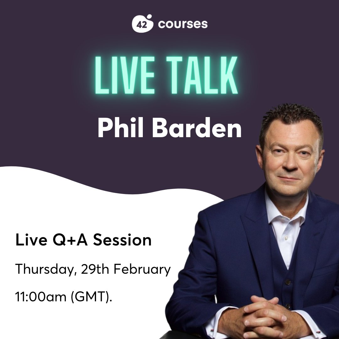 42courses (@42courses) on Twitter photo Join us for a live Q&A session with Phil Barden, author of the simply brilliant book 'Decoded: The Science Behind Why We Buy' on Thursday, 29 February at 11:00am (GMT). <a href="/philbarden/">Phil Barden</a>
Sign up today, itās limited to the first 100 people⦠so the fastest fingers win. Join us for a live Q&A session with Phil Barden, author of the simply brilliant book 'Decoded: The Science Behind Why We Buy' on Thursday, 29 February at 11:00am (GMT). <a href="/philbarden/">Phil Barden</a>
Sign up today, itās limited to the first 100 people⦠so the fastest fingers win.