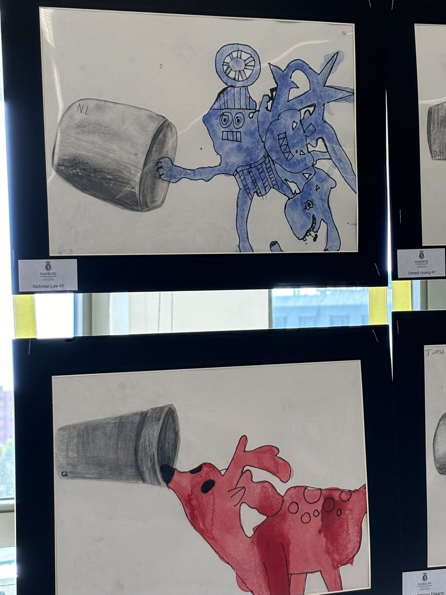 HarrowHKLS's tweet photo. Art week has been and gone and all the pupil’s hard work is now adorning the walls of the school. Inspired by the Leadership Attributes, the art celebrates collaboration, creativity, perseverance and compassion. #HarrowHKLS #LSArt @HeadHarrowHK @LSHeadHarrowHK https://t.co/H4fr1RDQVa