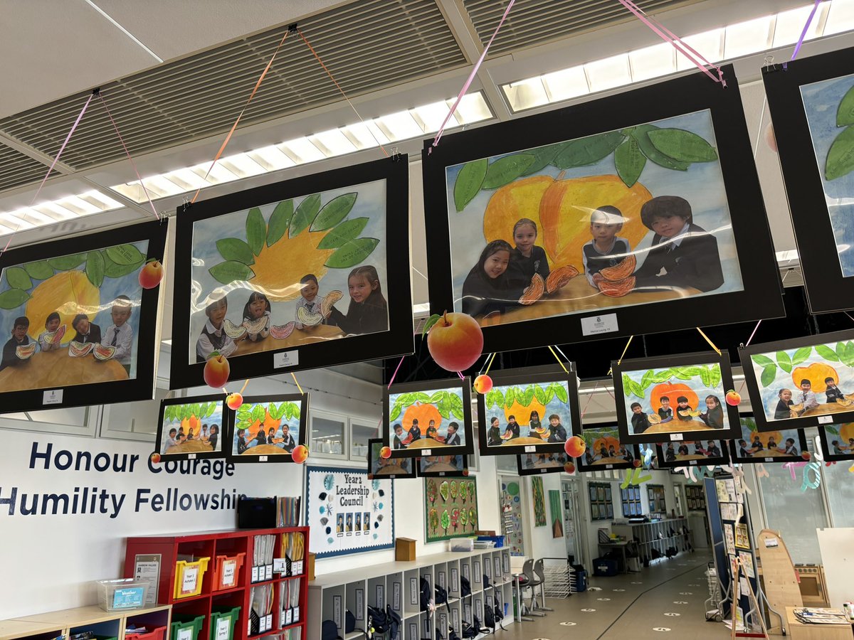 HarrowHKLS's tweet photo. Art week has been and gone and all the pupil’s hard work is now adorning the walls of the school. Inspired by the Leadership Attributes, the art celebrates collaboration, creativity, perseverance and compassion. #HarrowHKLS #LSArt @HeadHarrowHK @LSHeadHarrowHK https://t.co/H4fr1RDQVa