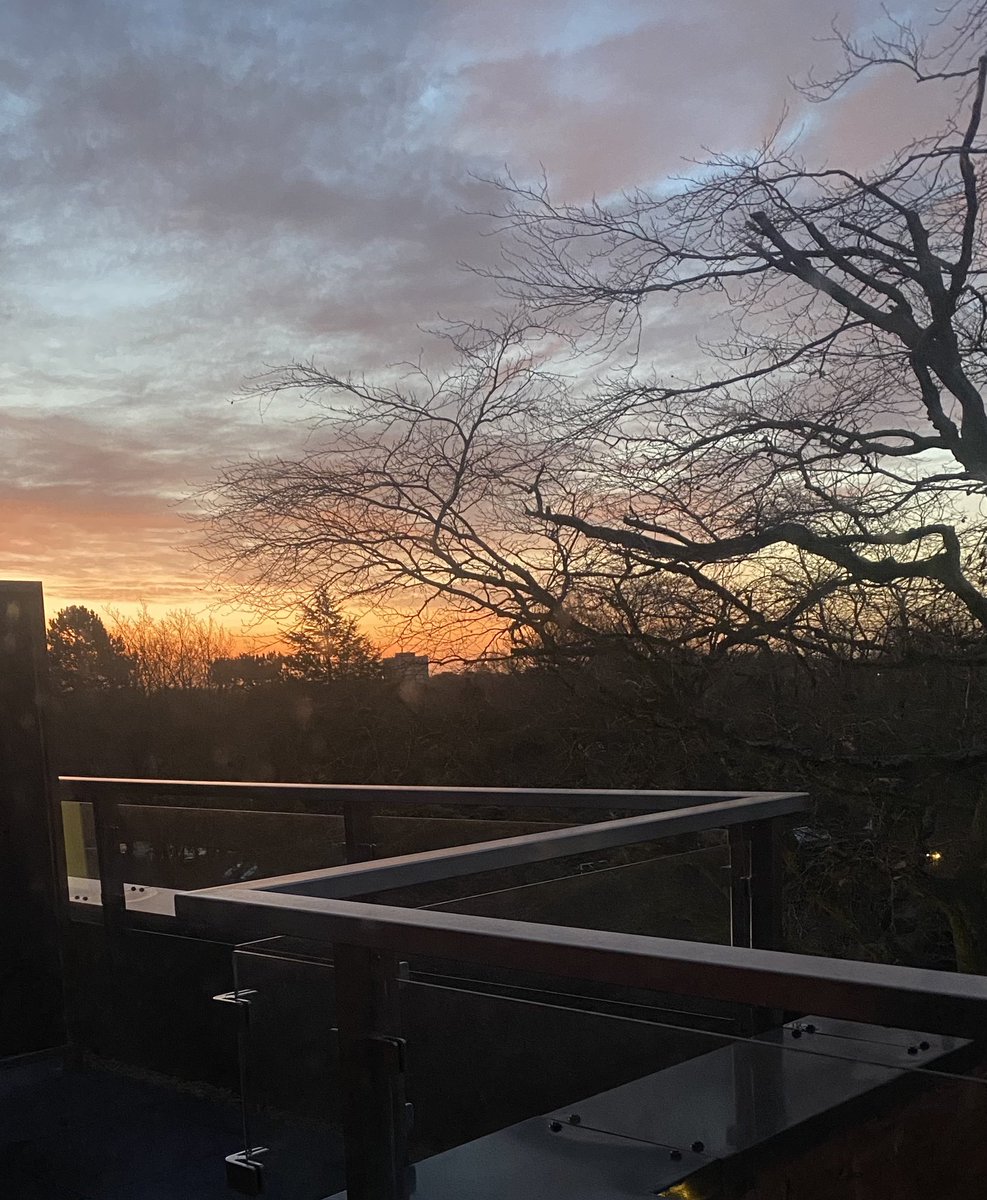 There are advantages for not yet having curtains in our new gaff. #birminghamsunrise