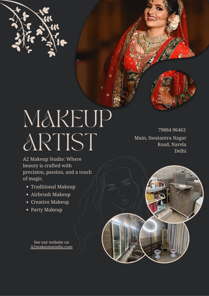 Its_A2_Makeup's tweet photo. Transforming faces into masterpieces! A2 Makeup Studio's skilled artists carry out your specific splendor with precision and creativity. Discover the art of makeup that complements, captivates, and empowers.
#makeupsaloon
#beautyartist
#beautysaloon
#makeupartist 
#makeupoftheday https://t.co/YbHxFDLo9W