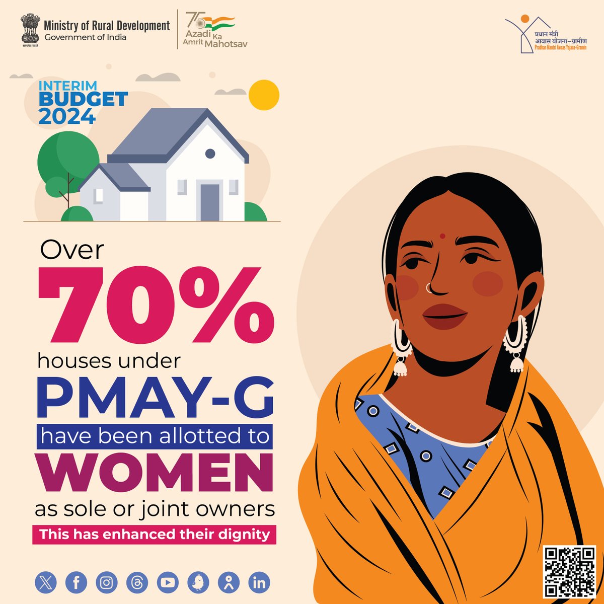 #PMAYG #RuralHousing #HousingForAll #GraminAwaasSabkePaas #ViksitBharatSankalpYatra #HamaraSankalpViksitBharat #Budget2024 #UnionBudget #UnionBudget2024 #WomenEmpowerment