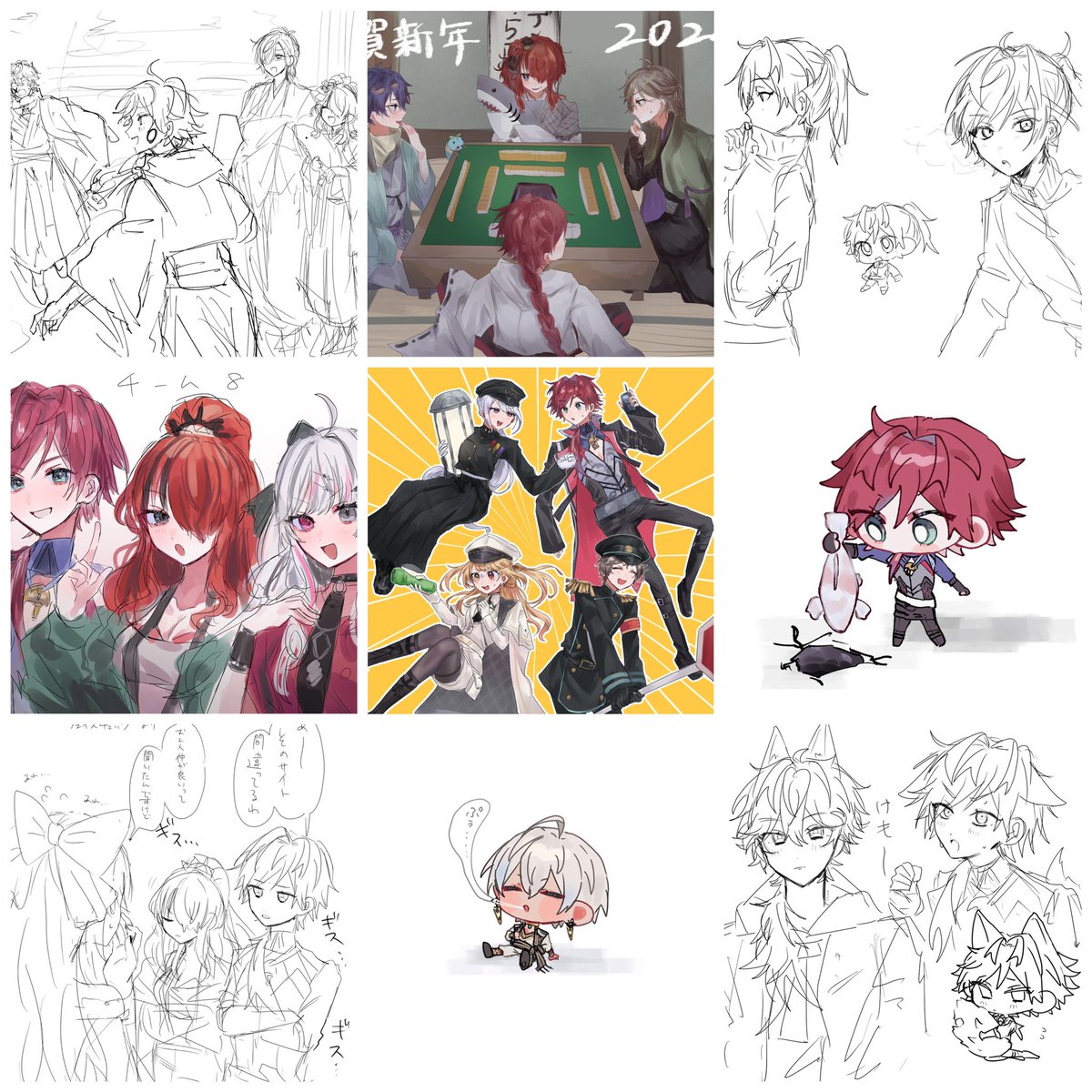 #今月描いた絵を晒そう

1月はアニメばっか見ていた 
