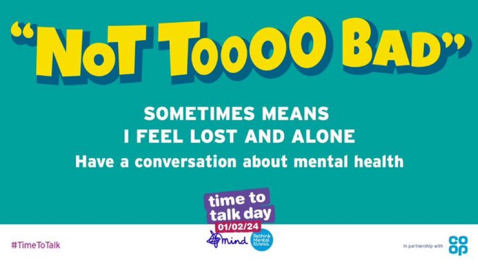 kl_longstaff's tweet photo. 📣 It’s
#TimeToTalkDay 
Let’s talk about our mental health and break down the barriers and myths.
#mymindshop https://t.co/6cMBvfLyHf