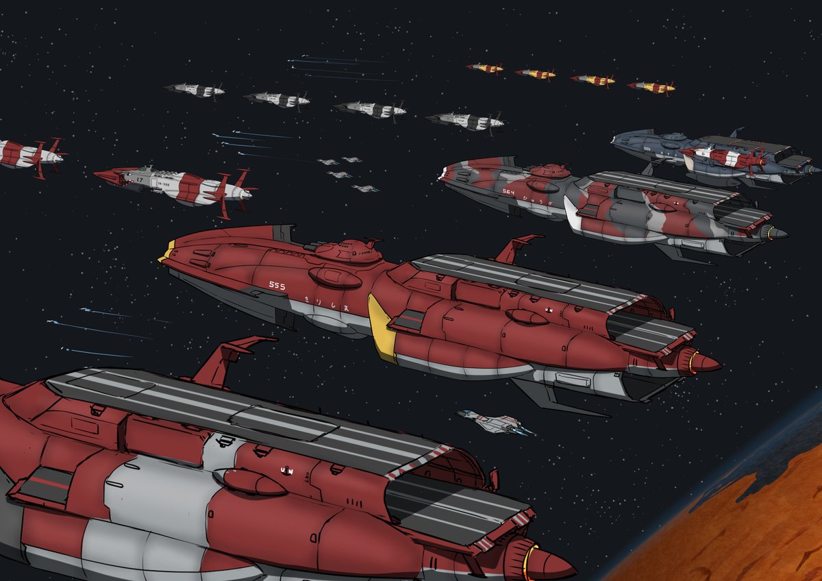 【レア】宇宙戦艦ヤマトVSガミラス艦隊戦闘空母　宇宙戦艦ヤマト2 セル画 早期にガミラスの弱点を発見して空母機動部隊と宙雷戦隊を主力にした