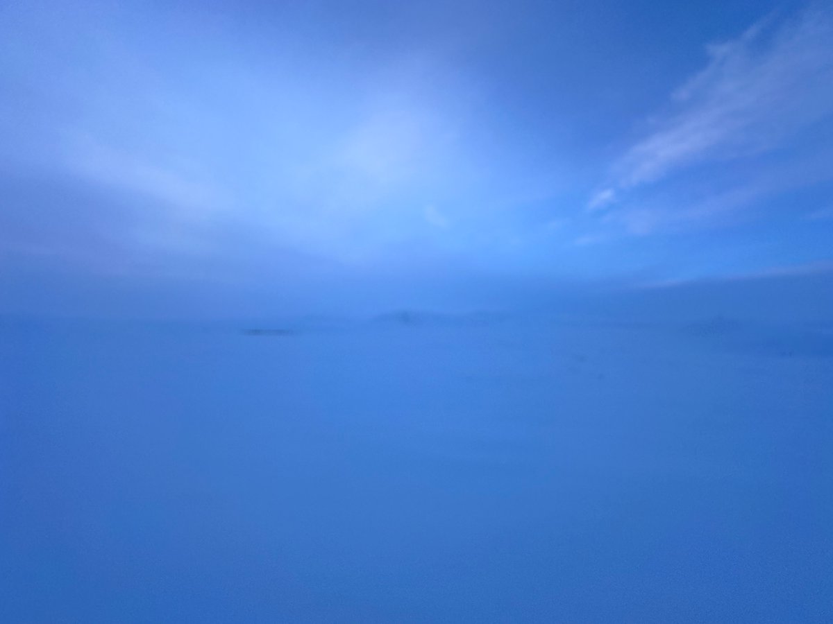 Oh the beauty of a clearing Arctic winter sky!