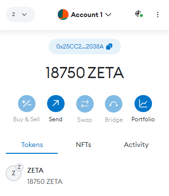 Crypto_Pranjal's tweet photo. Zeta Airdrop Claimed! 🤌🏻🪂

Send $ZETA to moon now.