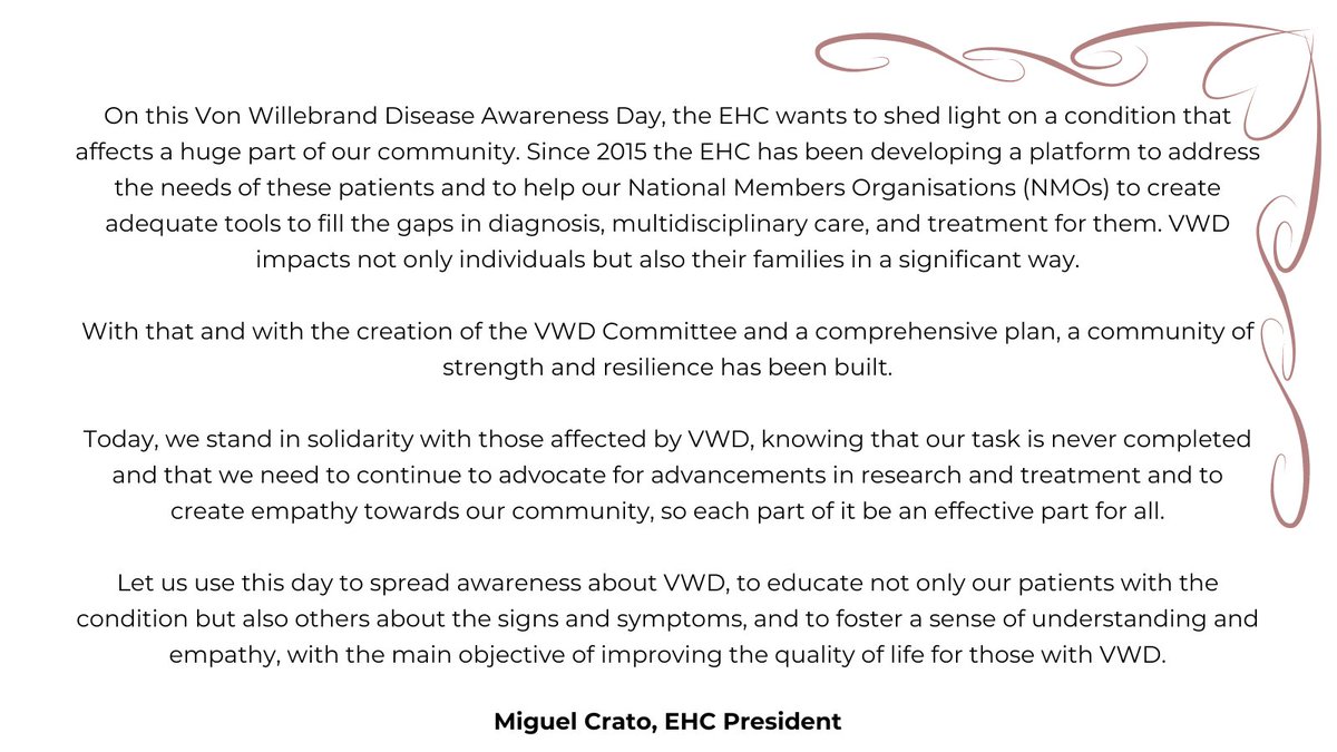 EHC_Haemophilia's tweet photo. https://t.co/FezHhJeLGD https://t.co/qBykMAuC03