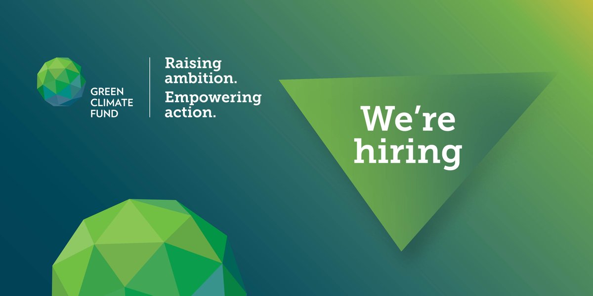 💼 Exciting career opportunities at <a href="/theGCF/">Green Climate Fund</a> this February! 

Join us in our mission to empower #climateaction in developing countries. 👉 g.cf/vacancies