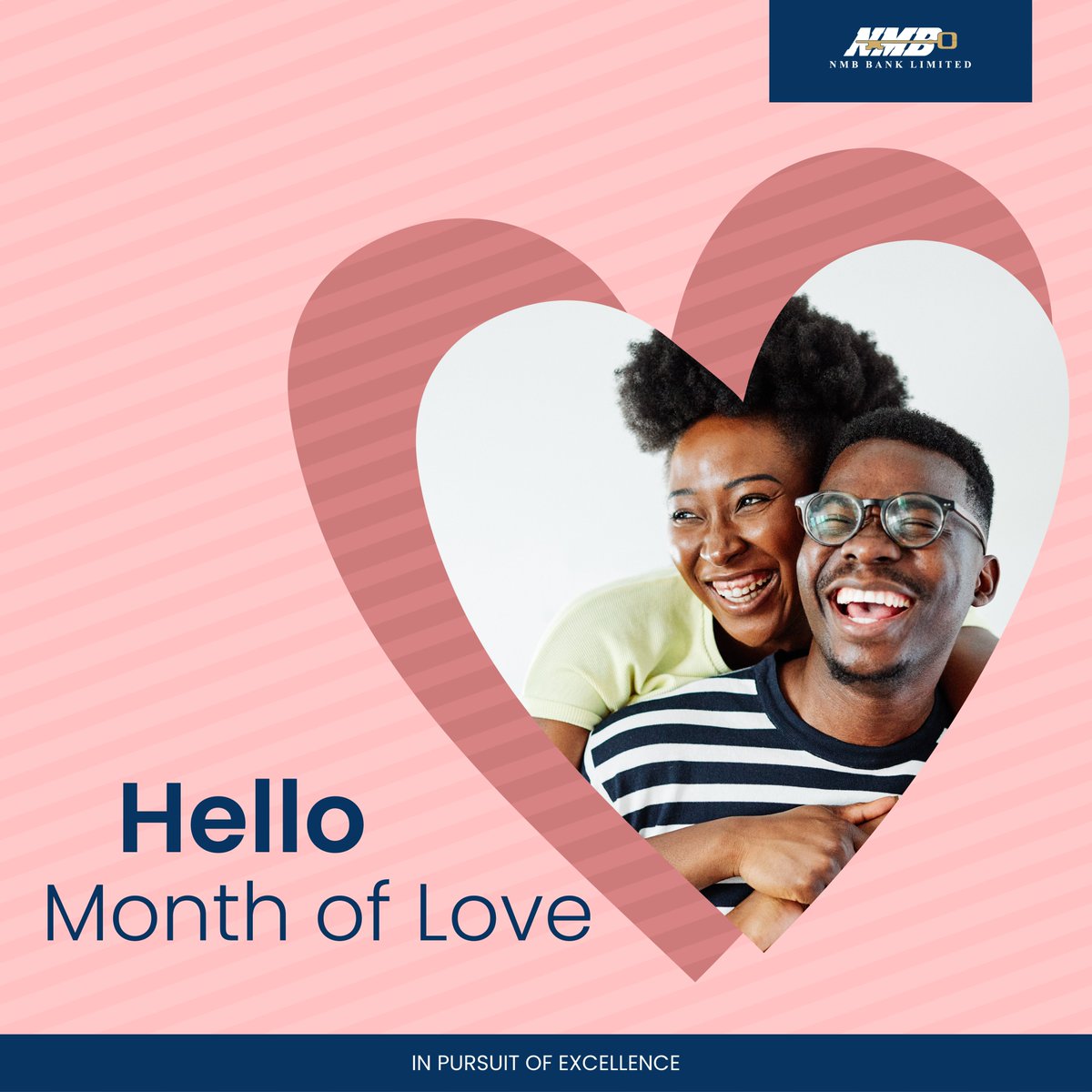 NMBBankZim's tweet photo. New month, new opportunities! Let's make February a month of financial milestones and not forgetting LOVE.
#FinancialGoals #FebruaryMotivation"
#February2024 #NMBConnect #NMBBank https://t.co/P6xYUltHwj