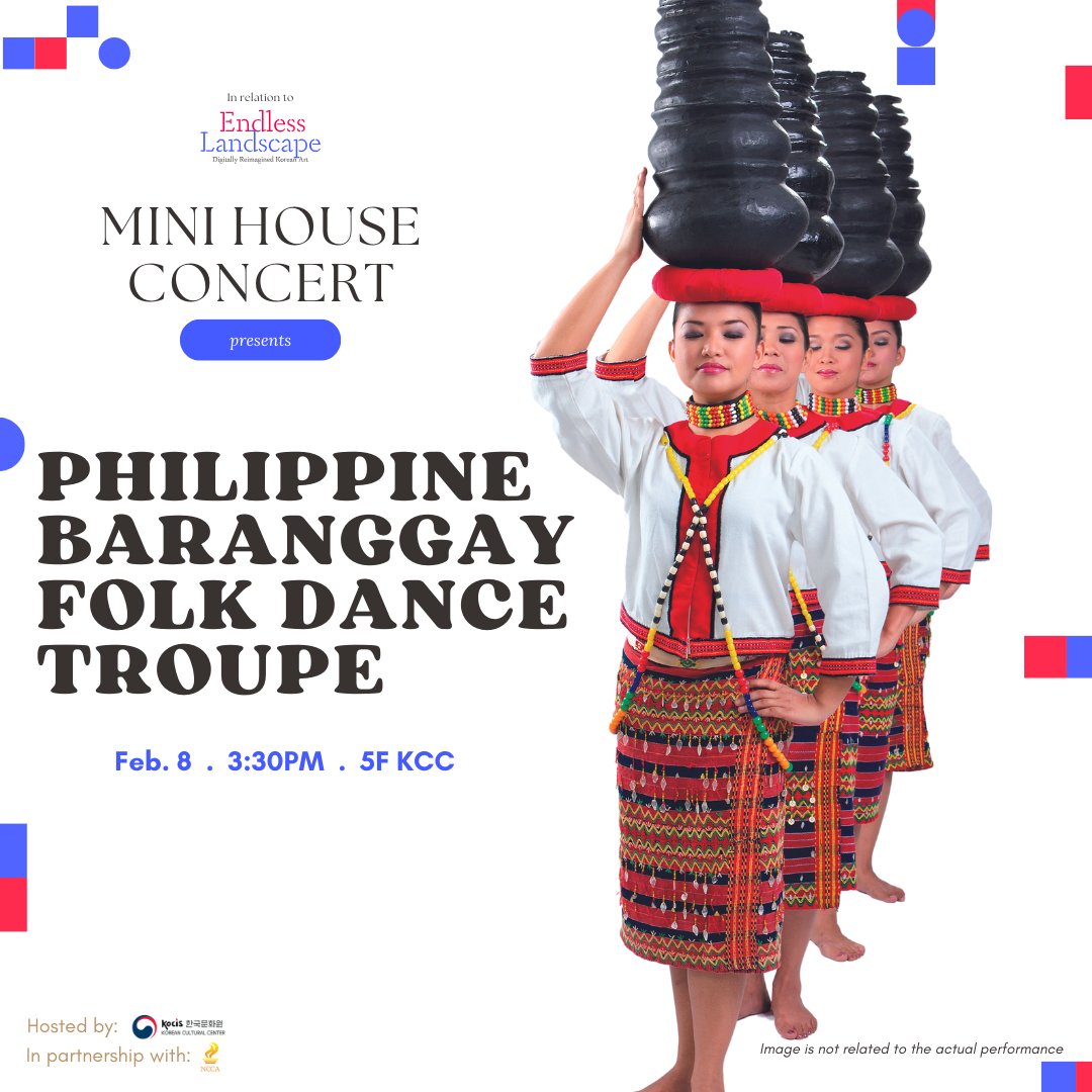 KCCPHIL's tweet photo. Join us for an afternoon of indigenous tribal and traditional dance cultures from the BARANGGAY FOLK DANCE TROUPE ~🎵
Comment "🪭" if you're attending on the 8th!
#EndlessLandscape #국립중앙박물관 #KCCPhil #KoreanCulturePH https://t.co/PvehDU7pgM