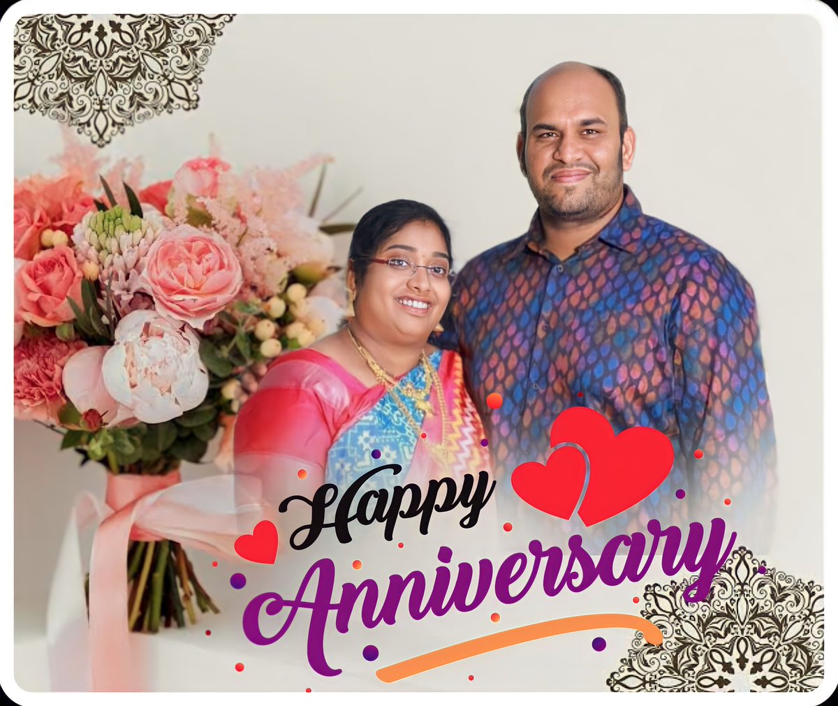 మా కుతురు-అల్లుడు (దివ్య_మధు) గార్లకు వివాహ వార్షికోత్సవ శుభాకాంక్షలు👩‍❤️‍👨🎉💐🥳

కనుమల్ల విజయ గణపతి
కరీంనగర్ జిల్లా ప్రజా పరిషత్ చైర్ పర్సన్