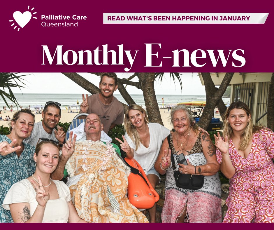 Read what's been happening in our  our January e-news &gt; mailchi.mp/palliativecare…

Subscribe to PCQ E-News &gt; palliativecareqld.org.au/e-news/

#Palliativecare  #Palliativecareqld  #PCQ  #MattersOfLifeAndDeath