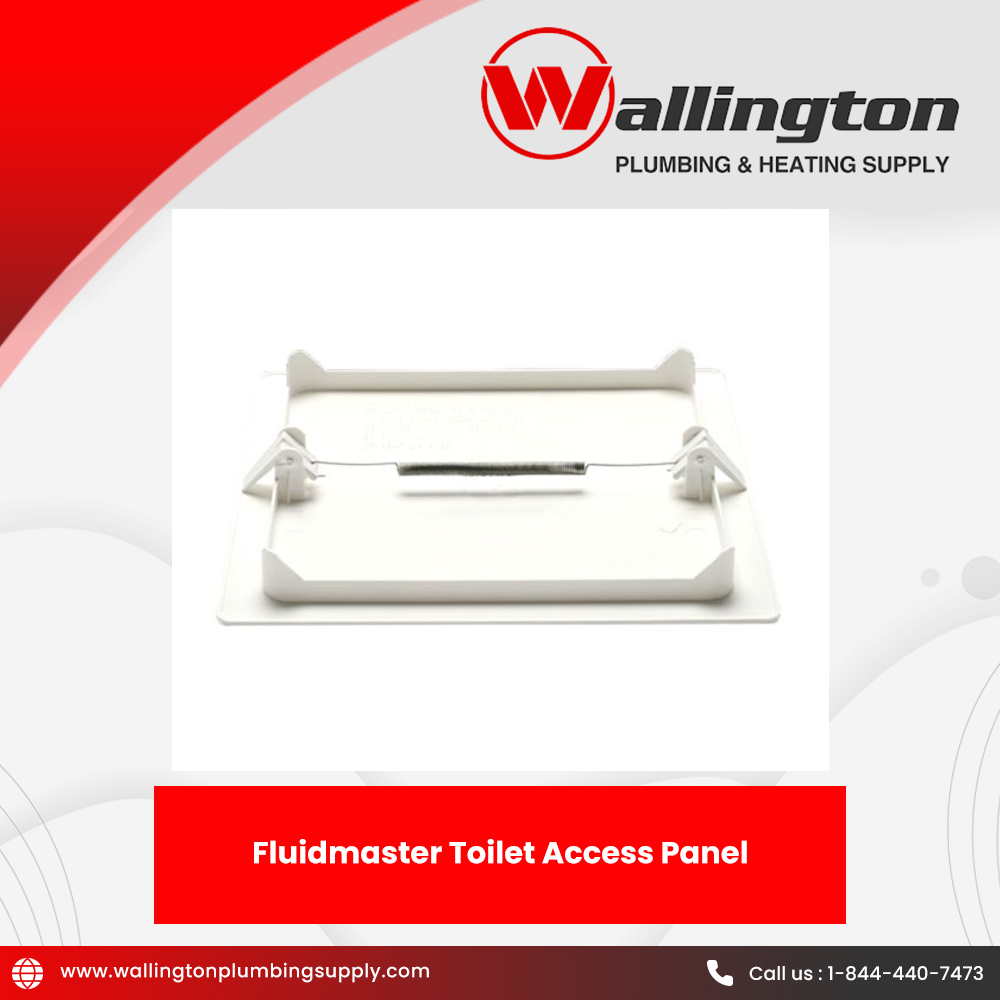 The Fluidmaster Toilet Access Panel at Wallington Plumbing Supply has a wall-mount design that ensures a space-saving installation, and the square shape adds a sleek look. Click bit.ly/49656lT to buy!

#wallingtonplumbingsupply #fluidmaster #toiletaccesspanel