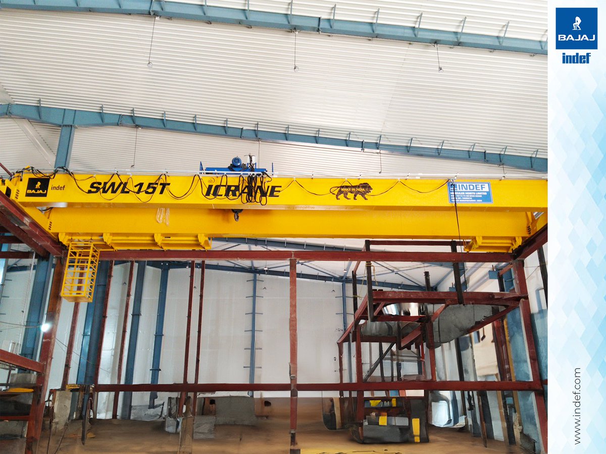 bajajindef's tweet photo. Installed 15-ton Double Girder Gantry Cranes (DGEOT) at a top cocoa processing company in India, boosting lifting capacity and efficiency with a 17.1-meter span.

For inquiries drop us an email at enquire@indef.com.

#bajaj #bajajindef #herculeshoists #mrhercules #hoist #crane https://t.co/QJw4AeQaoK