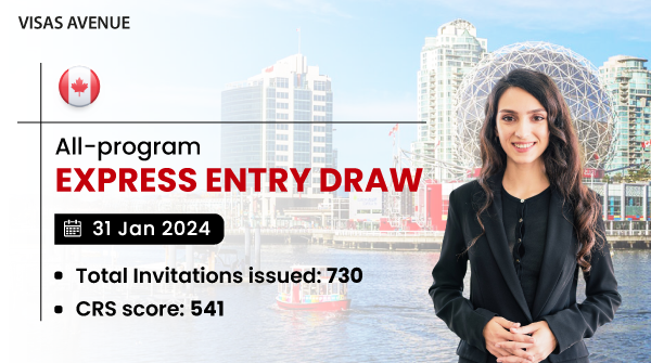 🍁 Exciting News from Canada's Express Entry! 🎉

Canada conducted its third All-program Express Entry draw of the year on January 31, 2024, issuing a total of 730 Invitations to Apply (ITAs) for Canadian Permanent Residency (PR) Visa!

#ExpressEntry #Immigration2024 #CanadaPR