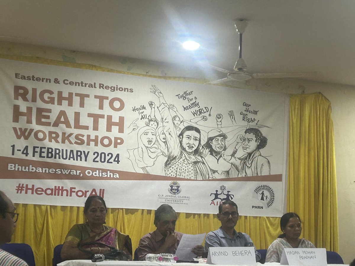 phrsindia's tweet photo. #rightohealth inaugural session -represented by eminent experts and leading activist - talking about heakth and health care - continuing and emerging challenges followed by a panel discussion on health challenges in odisha @Anandit96370985 @swatipriyambada @weareraman https://t.co/78qMR9N6aF