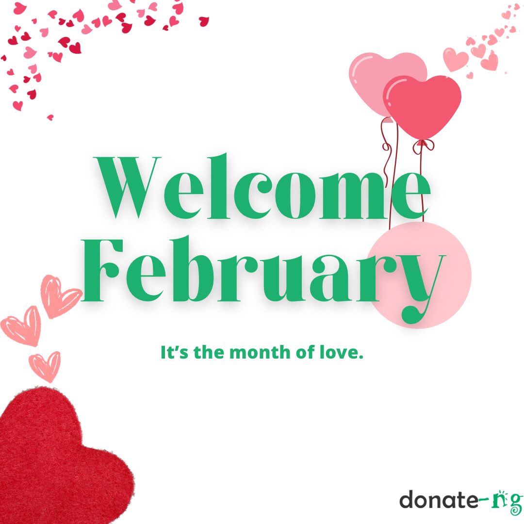 donate_ng's tweet photo. Cheers to a February filled with love, joy, and countless opportunities! 🎉💖 Embrace the new month with open arms and a heart full of positivity. Let's make it a month of growth, laughter, and beautiful moments. Happy New Month, everyone! 🌟❤️ #FebruaryMagic #NewMonthVibes https://t.co/Av02akjXXN