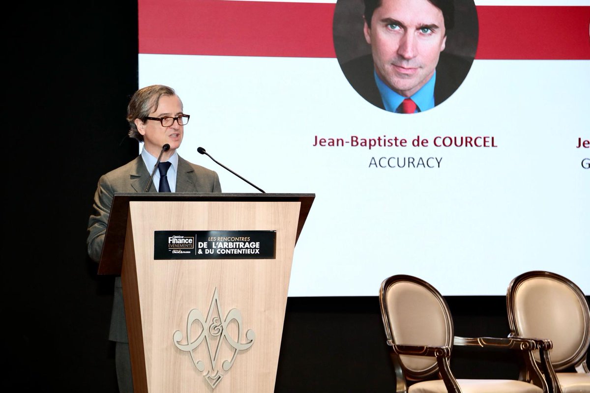 Option_Finance's tweet photo. #arbitragecontentieux24
Les conférences ont commencé avec le mot d'accueil de Jean-Baptiste de Courcel, Partner  @Accuracy_global et Jean-Guillaume d'Ornano, PDG de @Option_Finance. https://t.co/7soa8PDilG