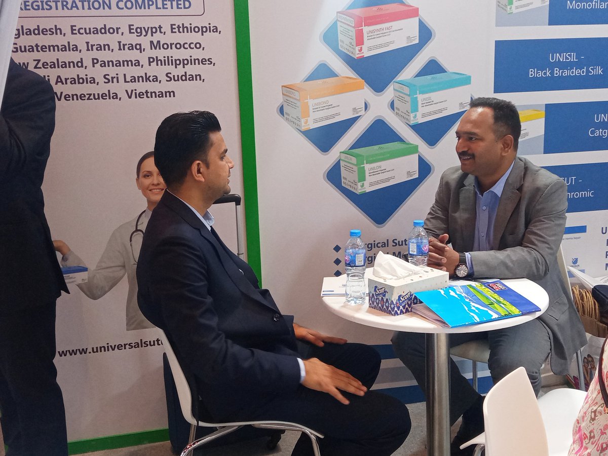 universalsuture's tweet photo. Unisur Lifecare Company celebrating the great success of @Arab_Health Day 3!  Our commitment to healthcare innovation shone bright, leaving an indelible mark on the event's second last day. 
Stall No. IP-30, Booth No. M.B19 (Sheikh Maktoum Hall) https://t.co/qkR2oTraO9