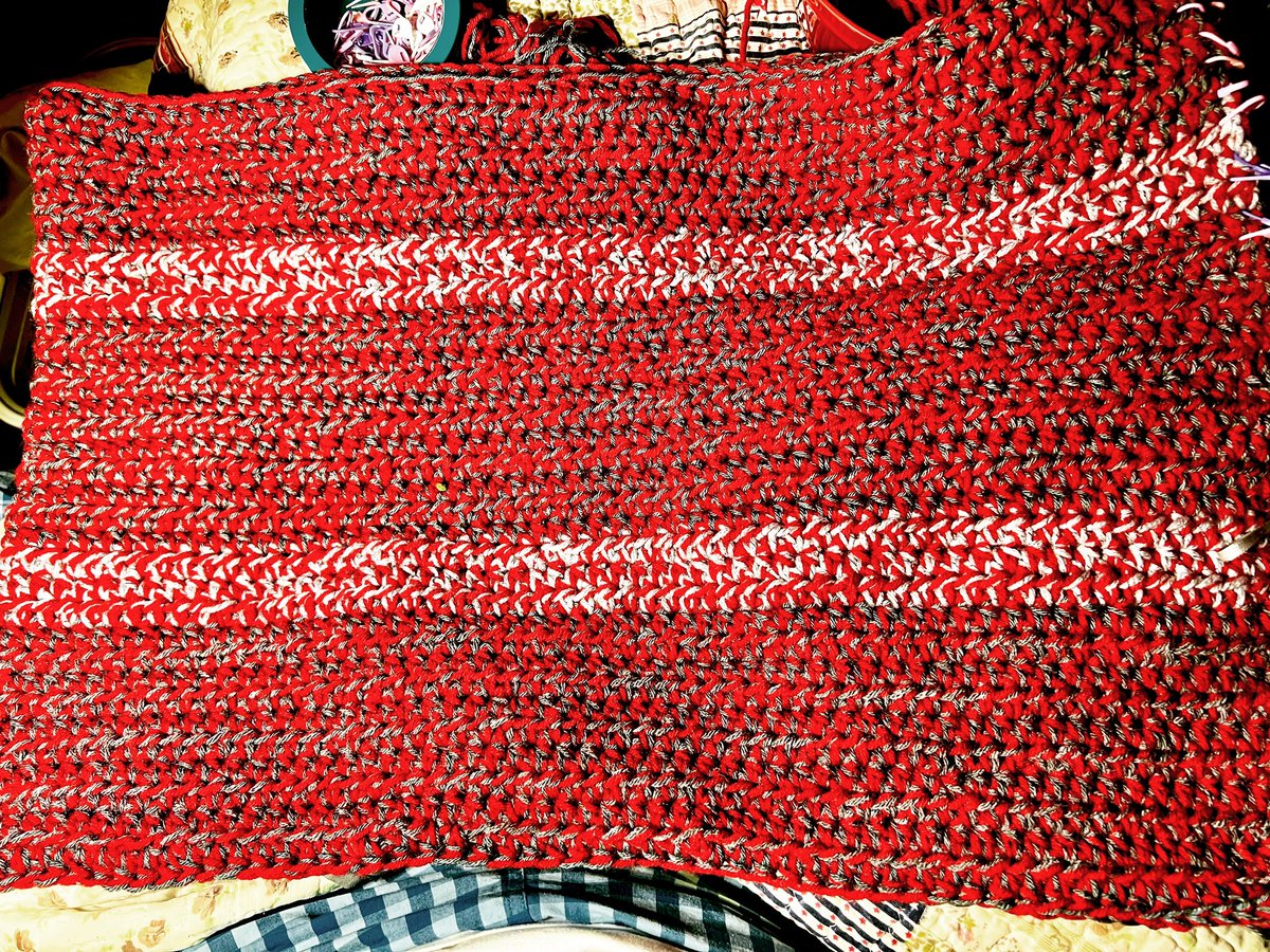 dutchessleeisa's tweet photo. Update on latest #YarnProject have about 1/4 done ✅ #HomeMadeGifts🎁#CrochetBlanket🛏️ #YarnAddiction🧶 #BlanketAddict
#ChrochetAddict🪢 @JoAnn_Stores @DollarTree #BigTwist #SparkleGrey #PremireYarns #RedWorsted #CharcoalAcrylicFill #Twisted🌪️ #TwoStrandChrochet #HalfDoubleChrochetStitch🪡 ♥️from Pittsburgh