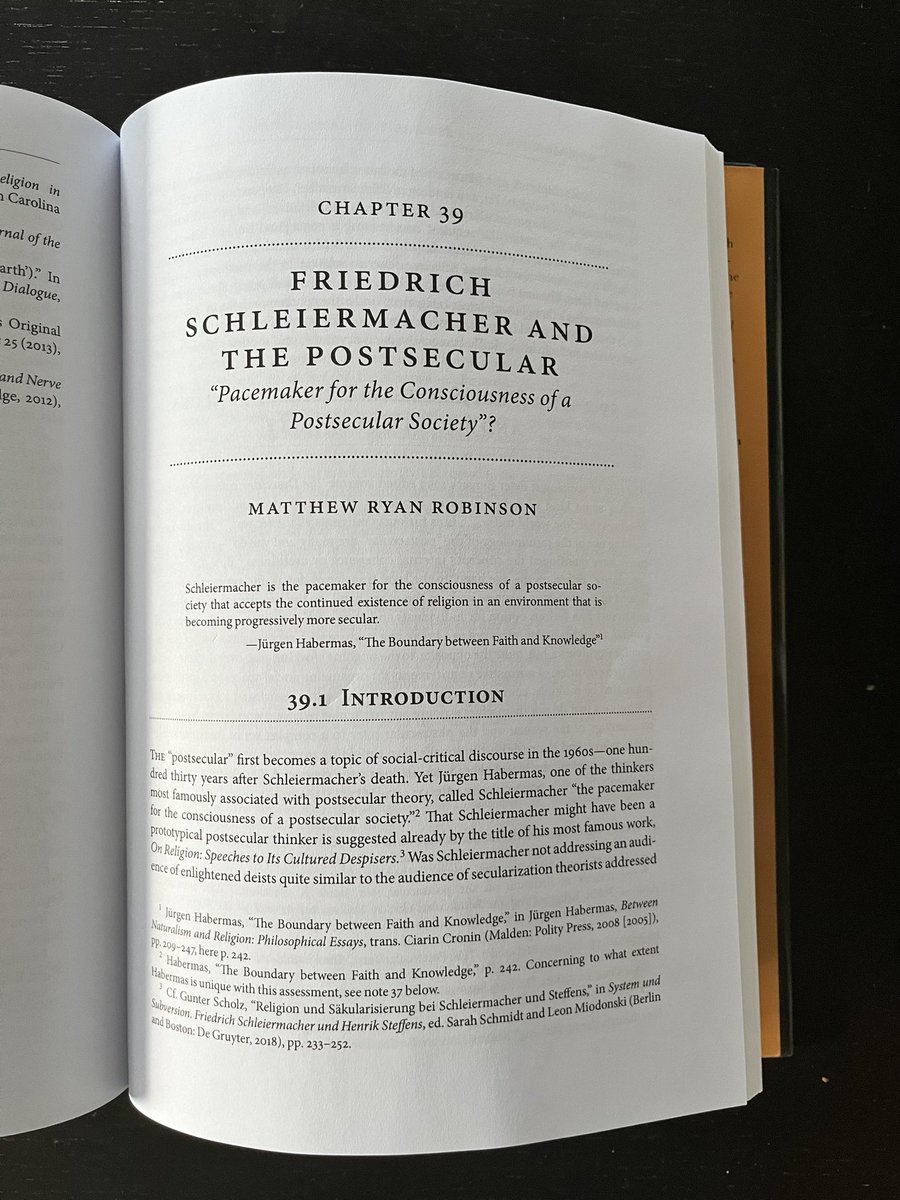 g_netheology's tweet photo. Look what I found in the mail today! 

Many thanks to the editors for their tremendous work on this project - and for a chance to be part of it!

#schleiermacher #oxfordhandbook #theology #postsecular https://t.co/zW3EMwSgQ5