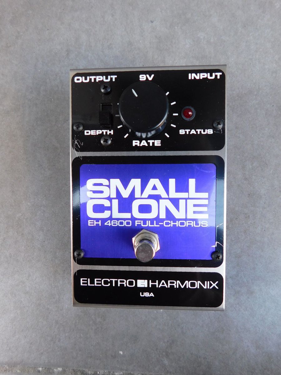 MARUYAHiroshima's tweet photo. 【中古】 ELECTRO-HARMONIX エレクトロハーモニックス SMALL CLONE
コーラス
ニルヴァーナのカート・コバーンが愛用
独特のサウンド
★詳細はホームページで★
https://t.co/hccgkBC89c
#electroharmonix #エレハモ #smallclone #スモールクローン #コーラス #エフェクター
#マルヤ #広島 https://t.co/33OhP5nsfS