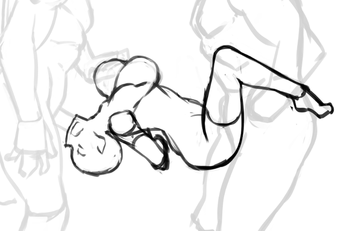 何のキャラを描こうか考えないまま、構図とか体位の練習をしてるとこういう謎のラフ絵ばっかり大量に出来ていく

もし〇番目のラフで○○(キャラ名)を、等あったらオナシャス 