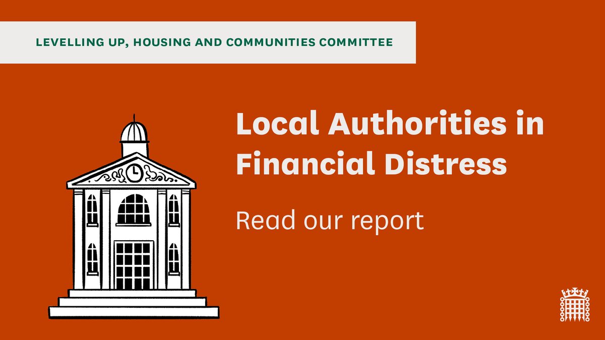 The Government must fix the £4bn hole in council funding arrangements for 2024-25 or risk severe impact to council services and the prospect of further councils in England facing effective bankruptcy. Read our report: publications.parliament.uk/pa/cm5804/cmse…