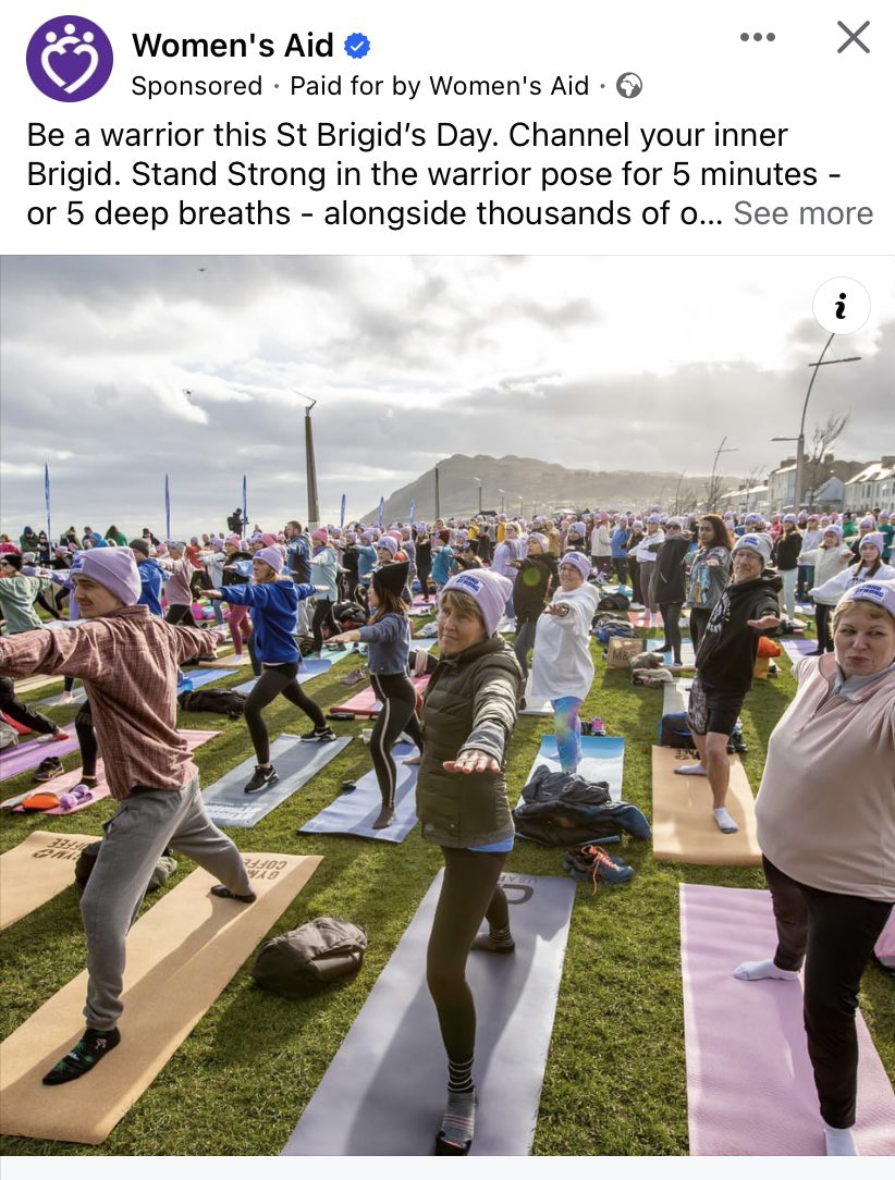 organiccentreie's tweet photo. This Brigids Day, join Organic Centre students &amp; staff doing the warriors pose with @Womens_Aid to support the 1 in 4 women suffering domestic violence in Ireland . Gather at the centre 10.30am Grass Roof Café open on the day. https://t.co/9Gi5kyXBD2 #BrigidsDay #WAStandStrong https://t.co/E8iuWtmm2J